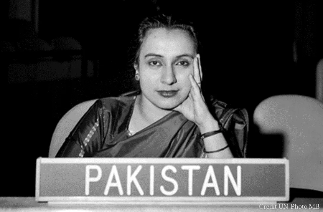 Begum Shaista Ikramullah, delegate of Pakistan
